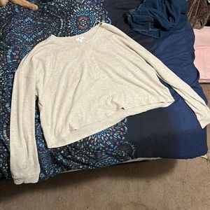 NEW BP. Long Sleeve Crop Henley